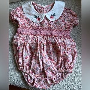 Smocked Floral Baby Bubble🌸